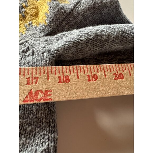 LL Bean blue pink fair isle rollneck slub sweater M preppy classic collegiate - Picture 7 of 10